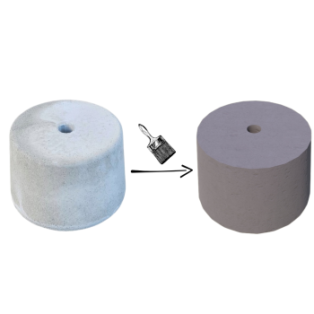 PODSTAWA POD LAMPĘ OGRODOWĄ STOŻEK D=23 KOLOR POPIEL