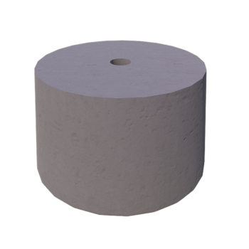 PODSTAWA POD LAMPĘ OGRODOWĄ STOŻEK D=25 KOLOR POPIEL