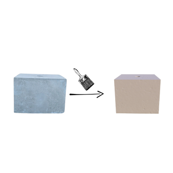 PODSTAWA POD LAMPĘ OGRODOWĄ KOSTKA 25x25 SZARY KOLOR