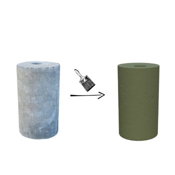 PODSTAWA POD LAMPĘ OGRODOWĄ D=10,4 WALEC MAŁY KOLOR ZIELONY