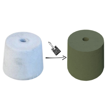 PODSTAWA POD LAMPĘ OGRODOWĄ STOŻEK D=17,5 KOLOR ZIELONY