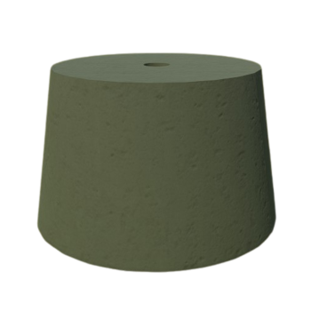 PODSTAWA POD LAMPĘ OGRODOWĄ STOŻEK D=23 KOLOR ZIELONY