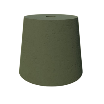 PODSTAWA POD LAMPĘ OGRODOWĄ STOŻEK D=17,5 KOLOR ZIELONY