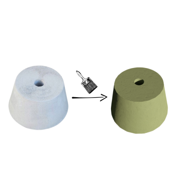 PODSTAWA POD LAMPĘ OGRODOWĄ STOŻEK D=15,8 ŚCIĘTY ZIELONY KOLOR