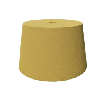 PODSTAWA POD LAMPĘ OGRODOWĄ STOŻEK D=23 KOLOR ŻÓŁTY