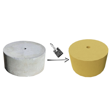 PODSTAWA POD LAMPĘ OGRODOWĄ D=30,3 KOLOR ŻÓŁTY