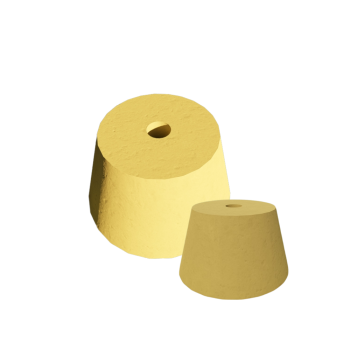 PODSTAWA POD LAMPĘ OGRODOWĄ STOŻEK D=15,8 ŚCIĘTY ŻÓŁTY KOLOR